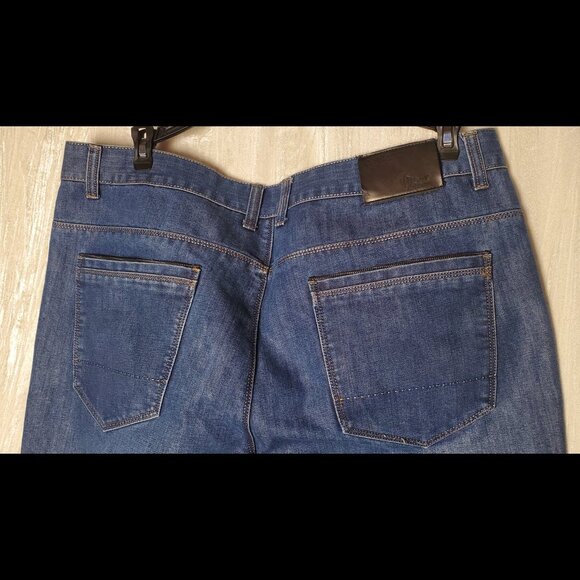 G&K Gecko Knight Men's Dark Wash Blue Jeans 38x32 Comfortable Fit - Picture 9 of 14